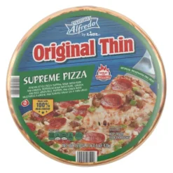 Trattoria Alfredo Frozen Original Thin Crust Pizza, Supreme^Lidl Clearance